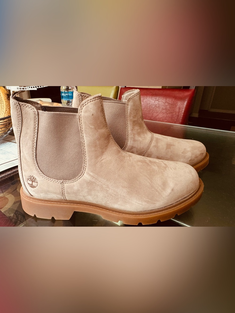 NEW Timberland Women's Taupe Suede Chelsea Boots